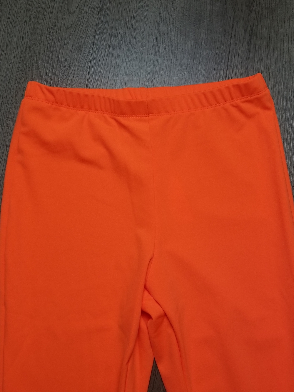 Capella Apparel Women's Orange Stretch Leggings (Size S/Junior) - Picture 5 of 10